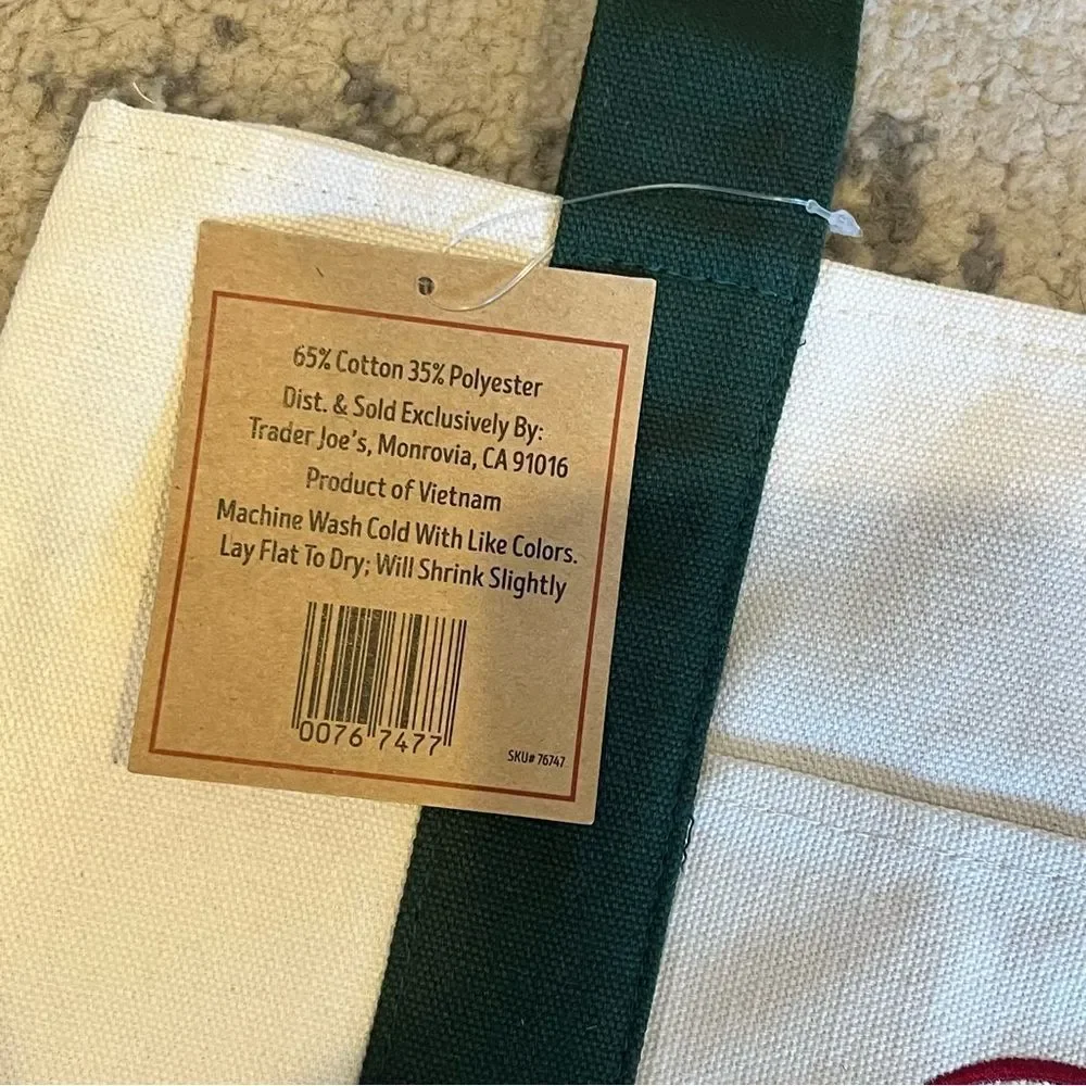 NWT Trader Joe’s Mini Canvas Tote Bags - Green